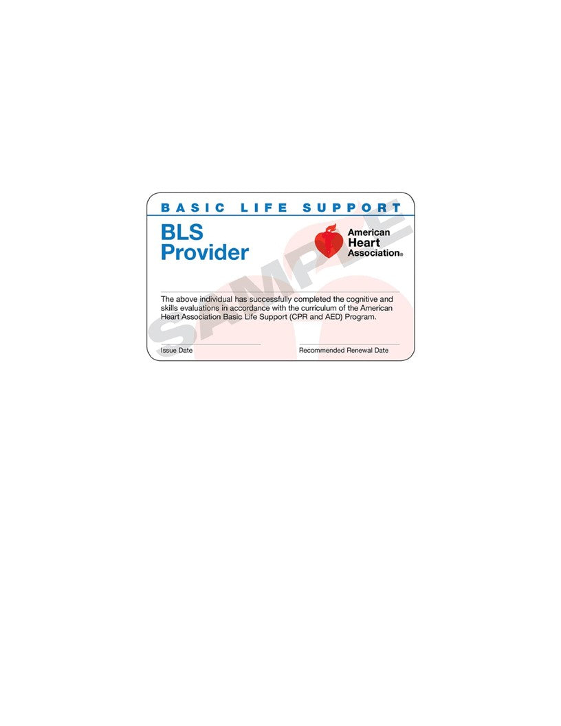 Bls Renewal Sticker