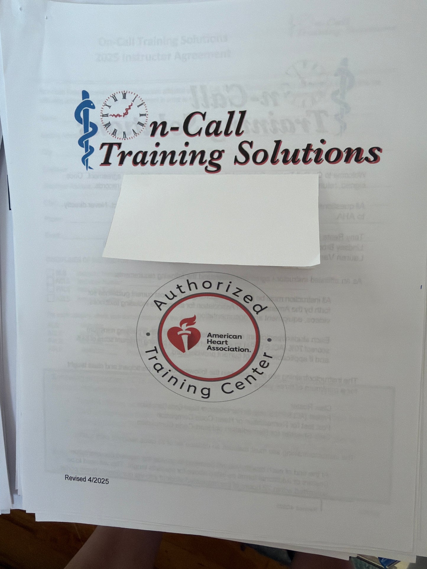 INSTRUCTOR CARD FEE FOR NEW TRANSFER